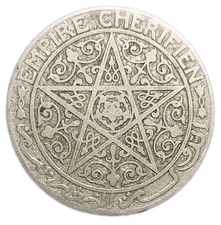 1921-1924 Morocco 1 One Franc 100 Years Old Coin Y-36.1