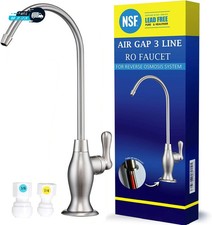 Air Gap 3 Line Lead Free Ro Faucet Drinking Water Filtration Reverse