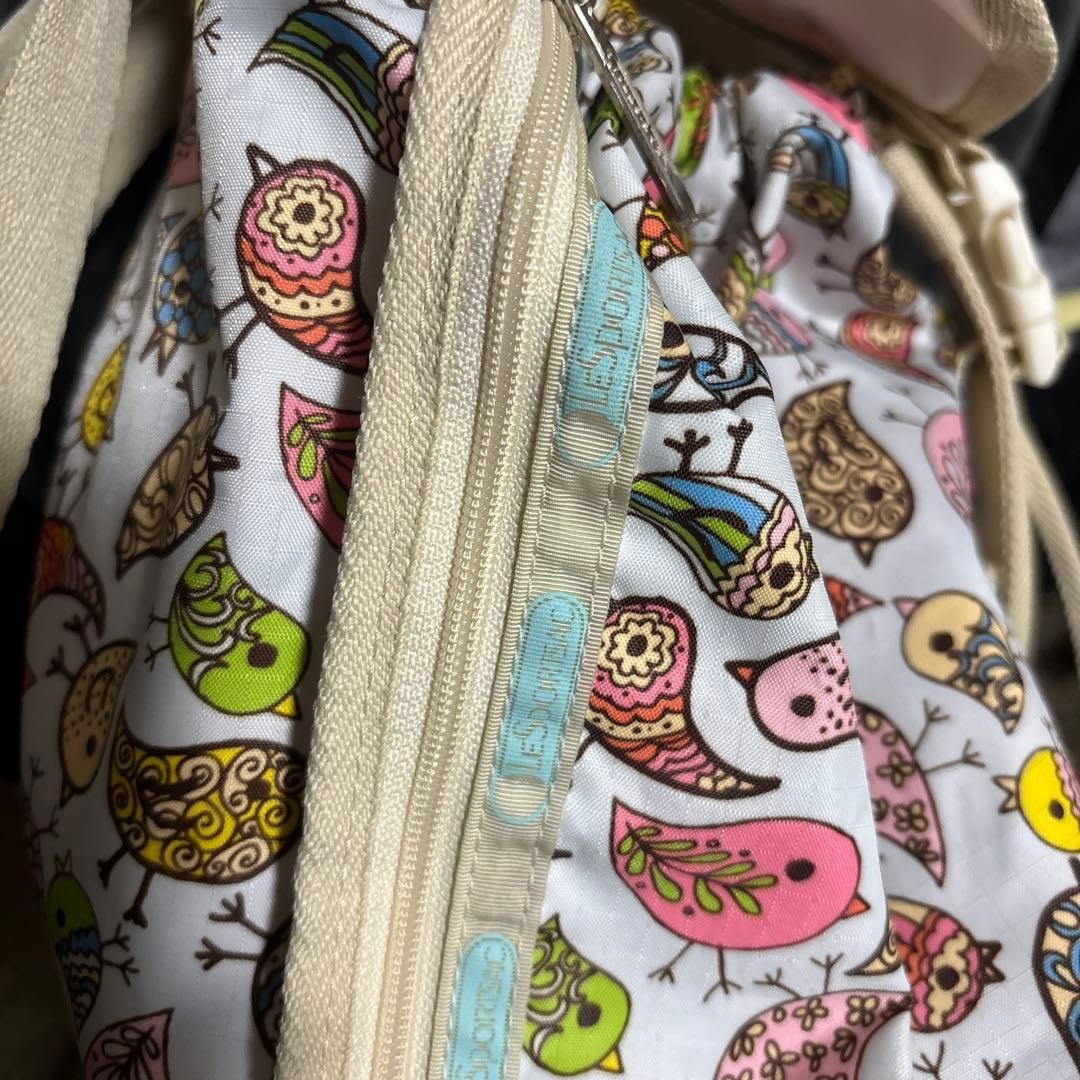 LeSportsac Small Bird Pattern Backpack - image 3