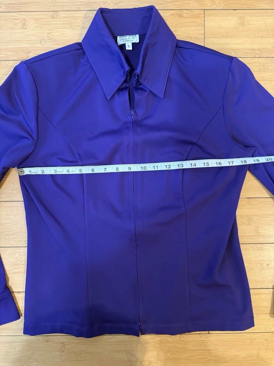 Chemise Spectacle équestre Hobby Horse - Femme XL - Bleu Velours Noir Paillettes