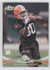 2012 Topps Prime Silver Rainbow 47/99 Travis Benjamin #141 0x5