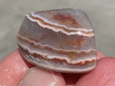1 Oz Lake Superior Agate Polished High Contrast Shadow Banded Quartz Floater