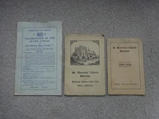 3 Jubilee Leaflets George V Tenby & Swindon St Barnabus Church