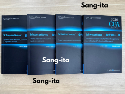 kaplan schweser cfa level 1 2026( Book Set of 4)/Free Shipping