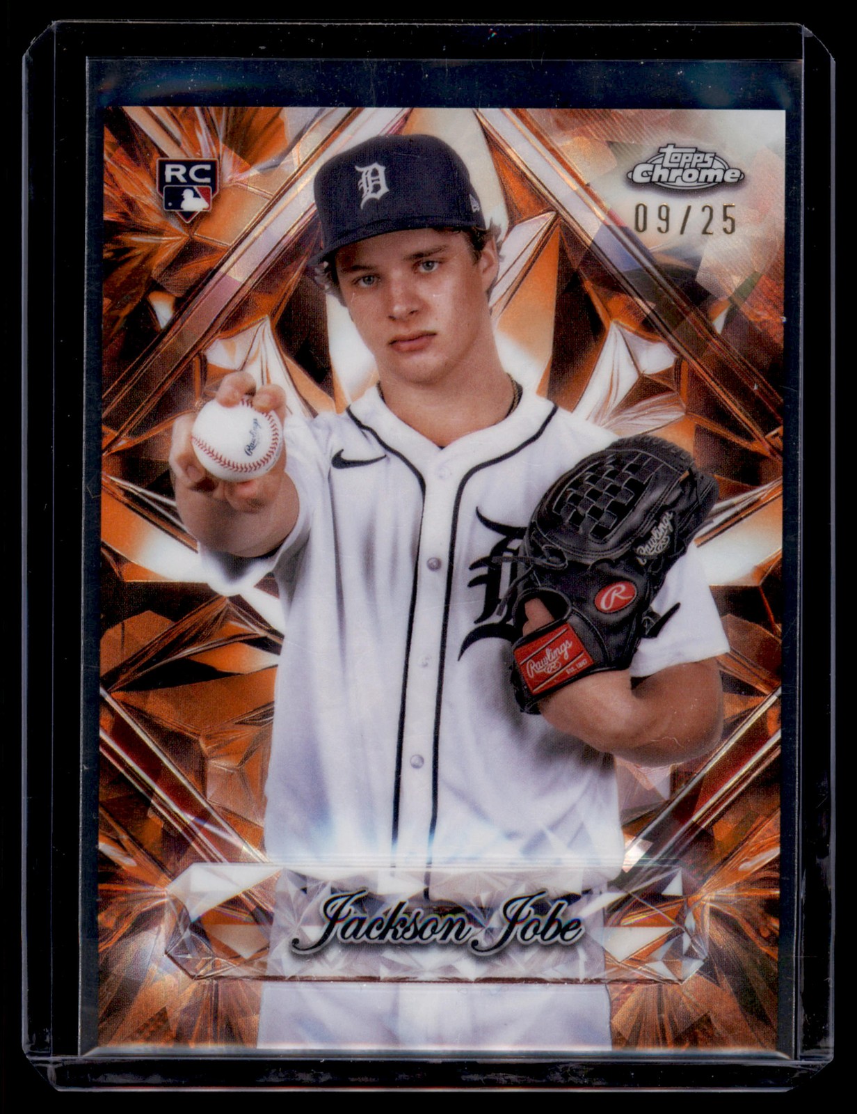 2025 Topps Chrome Sapphire Selections #SS-14 Jackson Jobe Orange /25