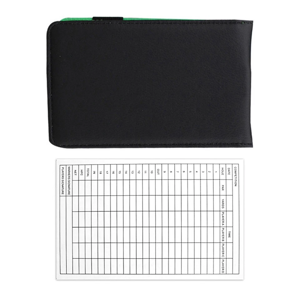 Golfing Recording Tool Portable Scorecards Holder Tracker Yardage Books - Image 4 of 4