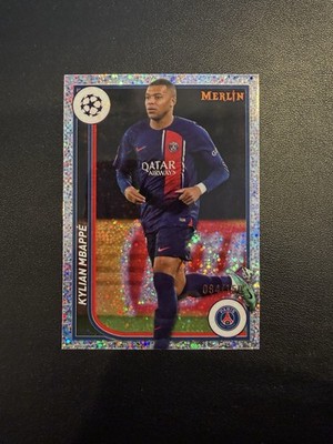 2023-24 Topps Merlin Uefa Club Competitions - Kylian Mbappe #92 Speckle...