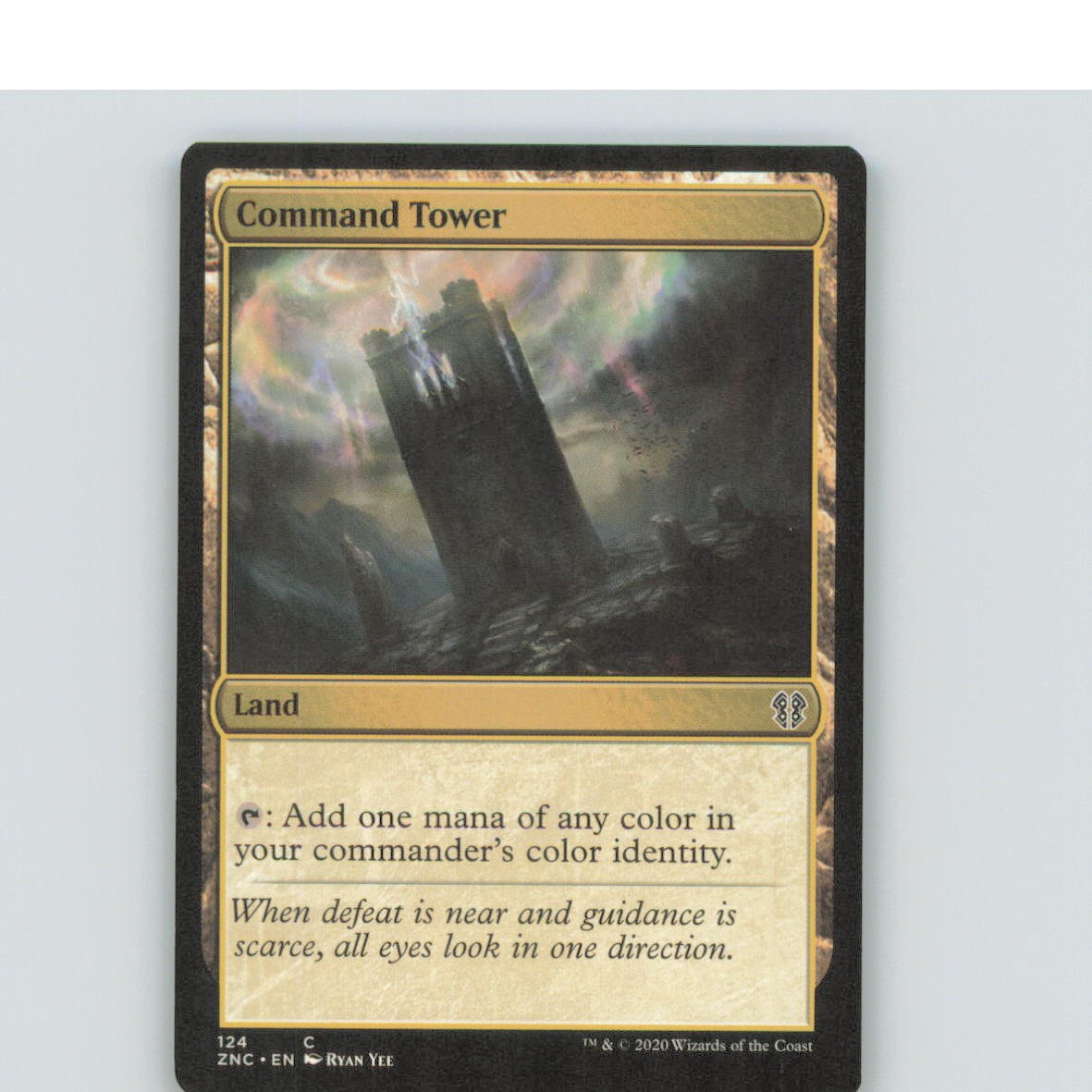 COMMAND TOWER 124 C COMMANDER: ZENDIKAR RISING MAGIC: THE GATHERING NM/M