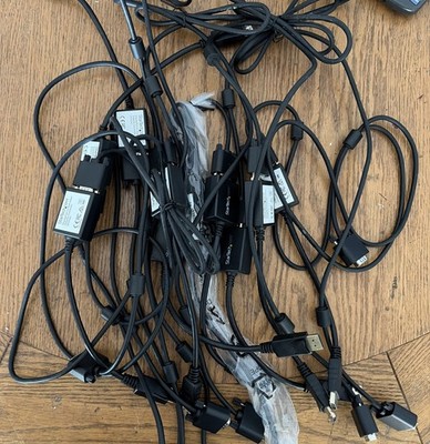 LOT OF 9 - StarTech DP2VGA2 Display Port to VGA Video Adapter - Black