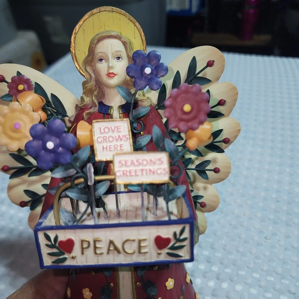 Estatueta KATHY KILLIP EUC DEMDACO 9" ARTE FOLJ ANJO DA PAZ - Imagem 2 de 4