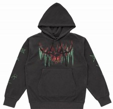 Hazbin Hotel Alastor Hoodie Sweatshirt Pullover Gray Parker Service XL Japan Pop