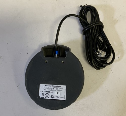 Polycom VTX 1000 Wired External Microphone (2201-07155-601) with Cord "J1C" - Picture 2 of 3