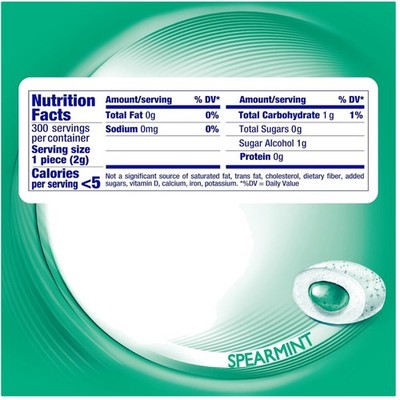6-Pack Pure Fresh Spearmint Gum, 300 Sugar-Free Pieces