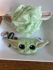 Bath Body Works x Mandalorian Grogu Sponge Coin Purse Bundle - Brand NWT