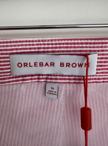 Orlebar Brown “Classic Bulldog Seersucker” Swimming Shorts Pink W36/XL ***NEW*** - Picture 14 of 15