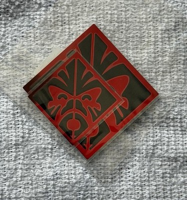 Genuine HP Omen 7122-0300 OEM Red And Black Omen Logo Sticker