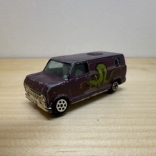 Yat Ming Vintage 1970 Ford Econoline Van Cobra Squad 164 Diecast Purple