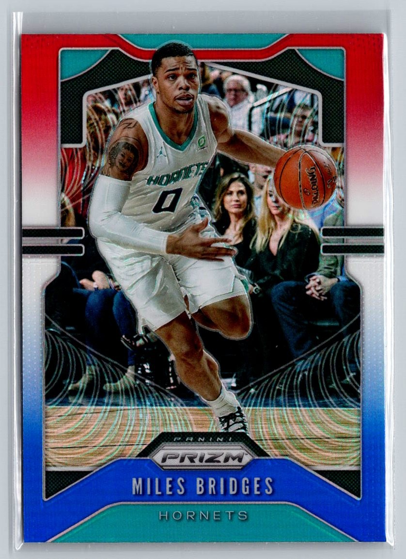 2019-20 Panini Prizm #55 Miles Bridges Prizms Red White and Blue