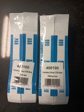 2 X Currency $ Bands Self Sealing $100 Blue Bundle of 1000 Straps US Cash Bills