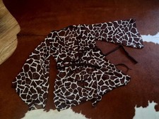 Wickelbluse Fledermäuse Ärmeln Safari Muster Gr.40