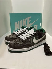 Nike Dunk Low Premium x Starbucks Coffee Lover 313170 213 Pine Green Sz 10.5
