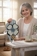 Rustic Shamrock Door Hanger  Farmhouse Irish Blessings Decor