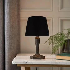 Paralume per lampada da tavolo o piantana in tessuto diam 30cm nero