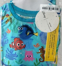 Little Sleepies Disney Nemo  s Reef Bamboo Pajama Set 2 Piece Size 7/8 NWT