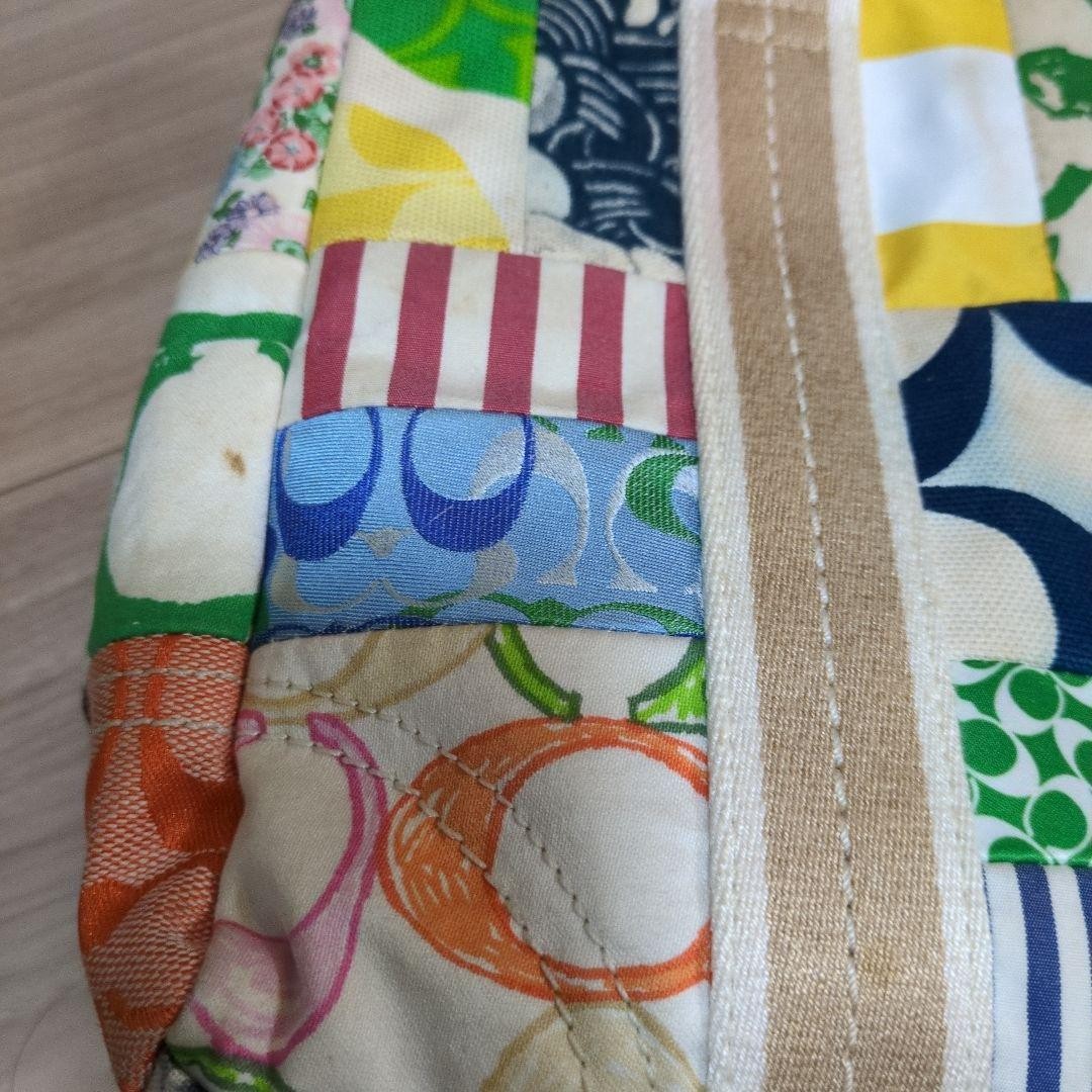 Patchwork design handbag tote bag medium size - image 9