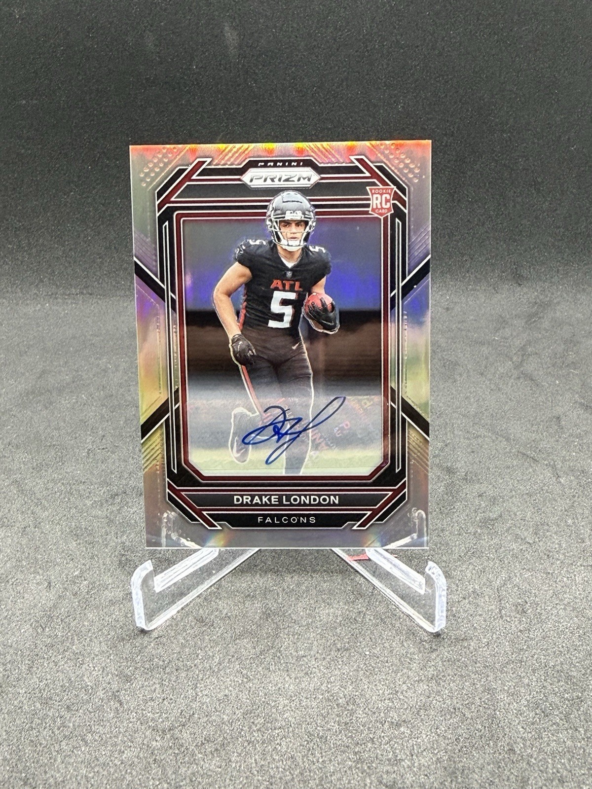 2022 Prizm Drake London Rookie Silver Autograph #308