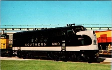 Vintage Southern Railway 6100 Locomotive Postcard Electro-Motive 1972