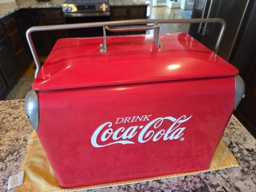 Coca-Cola Metal Coke Cooler  Vintage Reproduction