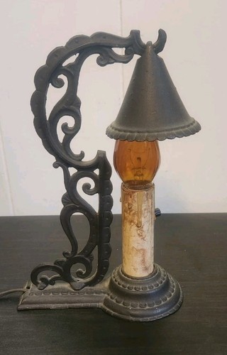 Antica Lampada Decorativa Arti Mestieri Missione Gotica Ornata Cappello Strega Cast LEGGI - Foto 4 di 16