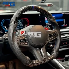 Carbon Fiber Steering Wheel Fit BMW G30 G14 G11 G05 X3M X4M X5M M5 M8 with Heat