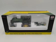 1/16 SpecCast  Toy JOHN DEERE "M" TRACTOR W/TWO BOTTOM PLOW 