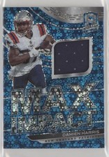 2021 Panini Spectra Max Impact Neon Blue Prizm 57/60 Damien Harris #MI-DH 6o3