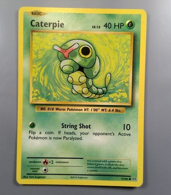 Pokemon TCG Caterpie 3/108 LP