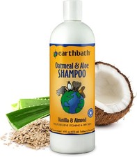 earthbath Oatmeal &Aloe Moisturizing Dog Shampoo- Vanilla & Almond Scented 16oz