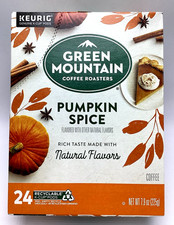 Green Mountain Pumpkin Spice 24 K-Cup Pods Light Roast Natural Flavors BB.2026
