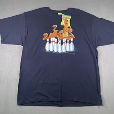 Cartoon Network Scooby Doo Vintage Y2K Bowling Shirt Size 2XL Blue - NWT