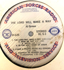 RL 5-1 AFRTS RARE MILITARY PRESSING,AL GREEN 'LORD WILL FIND WAY, MORRIS CHAPMAN