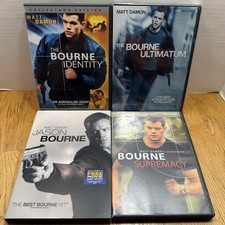 Matt Damon Bourne Collection DVD Bundle 4 DISC BUNDLE NEAR MINT CONDITION