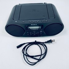 Sony ZS-RS60BT Boombox CD Player AM/FM Radio Bluetooth USB AUX - WORKS