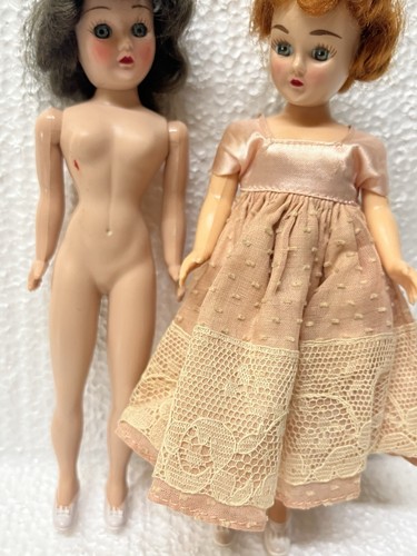 Vtg-1950s-1960s-Little Small-Dress Me-7"-Toy-Pretty Blue Sleep Shut eyes-Dolls - Picture 4 of 5