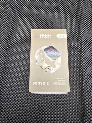 Fitbit Sense 2 Health and Fitness Smartwatch Platinum/White - New/Open Box