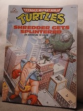 Teenage Mutant Ninja Turtles Shredder Gets Splintered Coloring Book 1988 TMNT
