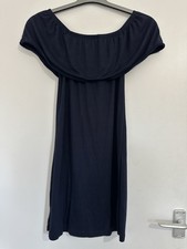 Primark Navy Off-the-Shoulder With Pom Pom Details Sleeveless Mini Dress Size 8