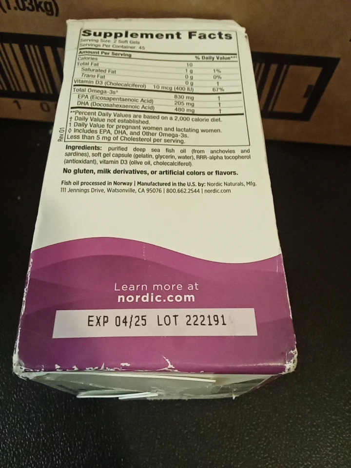 Geles blandos Nordic Naturals Prenatal DHA 500 MG - 90 unidades Foto 2 de 2