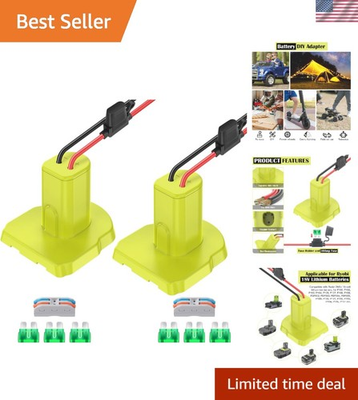 #ad 30Amp Fuse Ryobi 18V Battery Adapters Secure Conversion Kit for DIY Projects $26.99