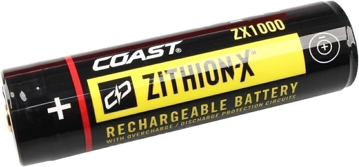 Coast 30316 ZX1000 ZITHION-X USB-C Rechargeable Battery for XP11R